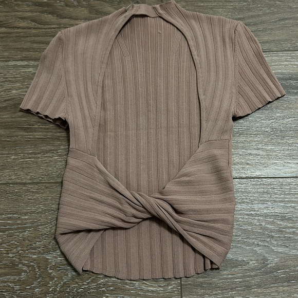 Free People Mauve Twist Backless Top - Picture 1 of 3